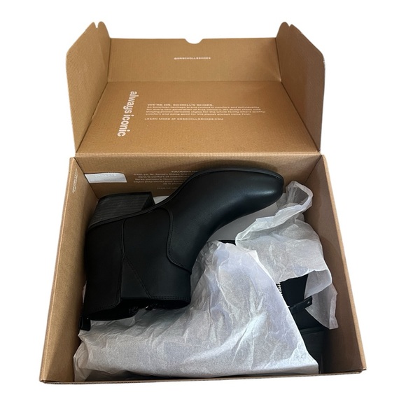 Dr. Scholl's Women's Black Lawless Leather Ankle Boot NWT - Picture 8 of 10